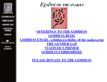 Tablet Screenshot of echidne-of-the-snakes.com